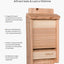 Caja refugio murciélagos 14.6x6.7" madera cedro natural