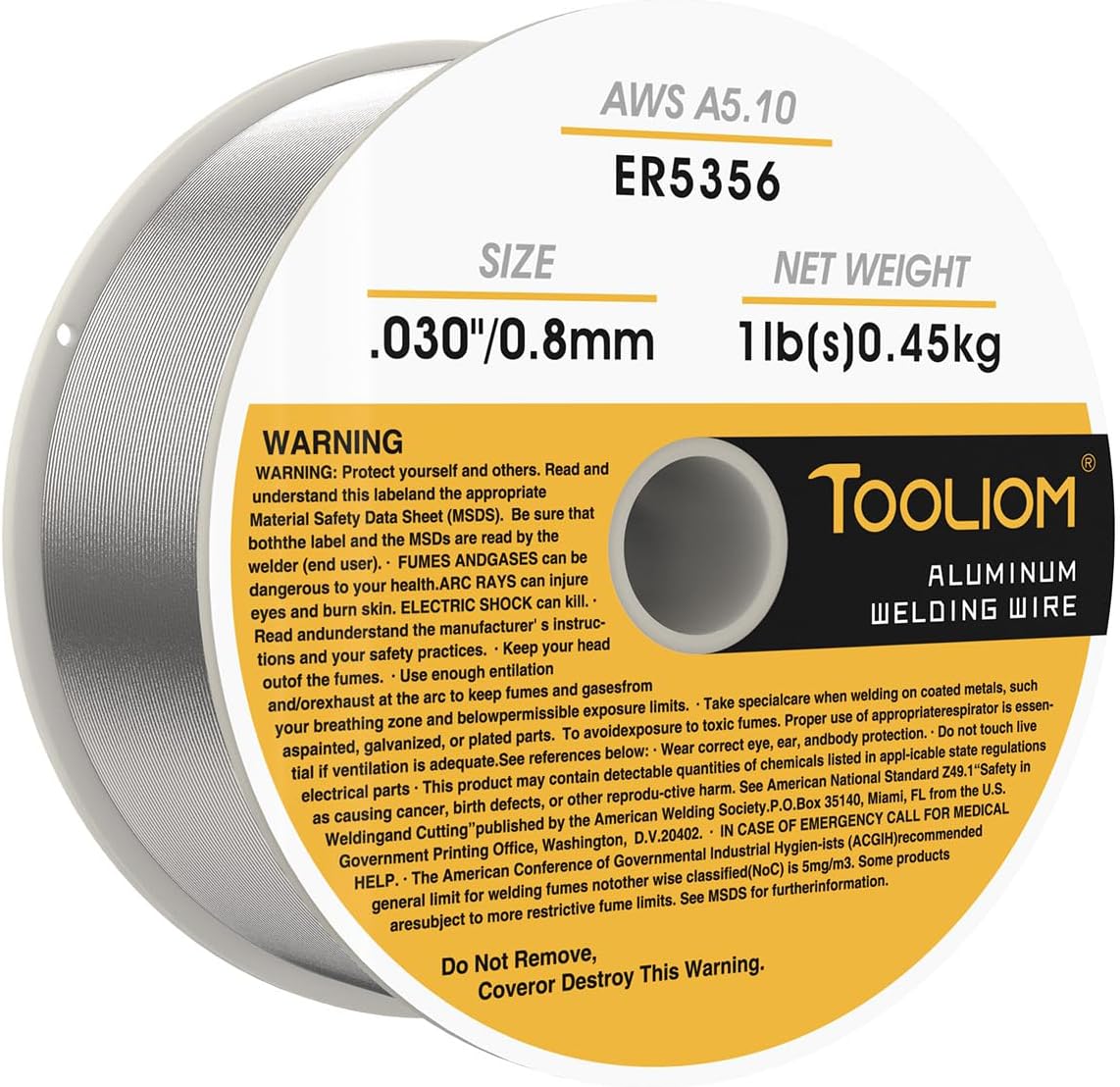 Alambre soldadura MIG aluminio 0.8mm carrete 1lb