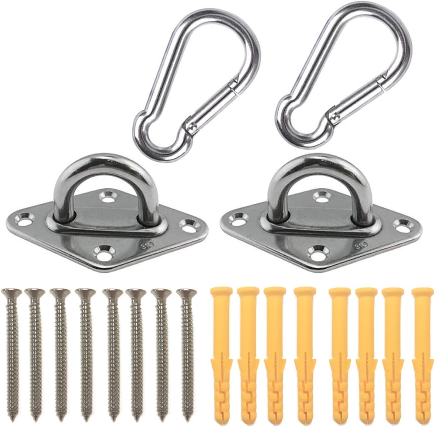 Kit hamaca acero inox para anclaje pared techo