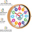Reloj pared niños analógico silencioso 10pulg decoración hogar