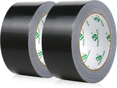 Cinta adhesiva negra 1.88pulg x 20yd resistente UV