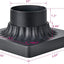 Base muelle 6 Uds adaptador luz poste aluminio fundido negro