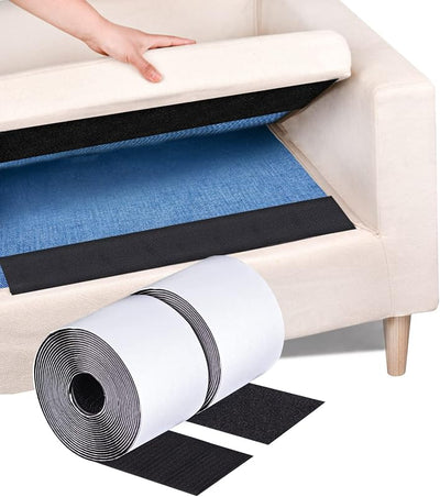 Cinta adhesiva negra antiderrap 4pulg x18ft para alfombras