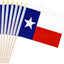 20 Banderas Texas 5x8pulg Palos Madera Lanza Mini