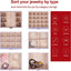 Joyero mujer 6 capas 5 cajones almacenamiento regalo Navidad
