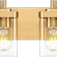 Lámpara tocador latón cepillado 4 luces modernas