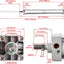 Cilindro neumático doble efecto 2.480pulg pt 3/8 industrial
