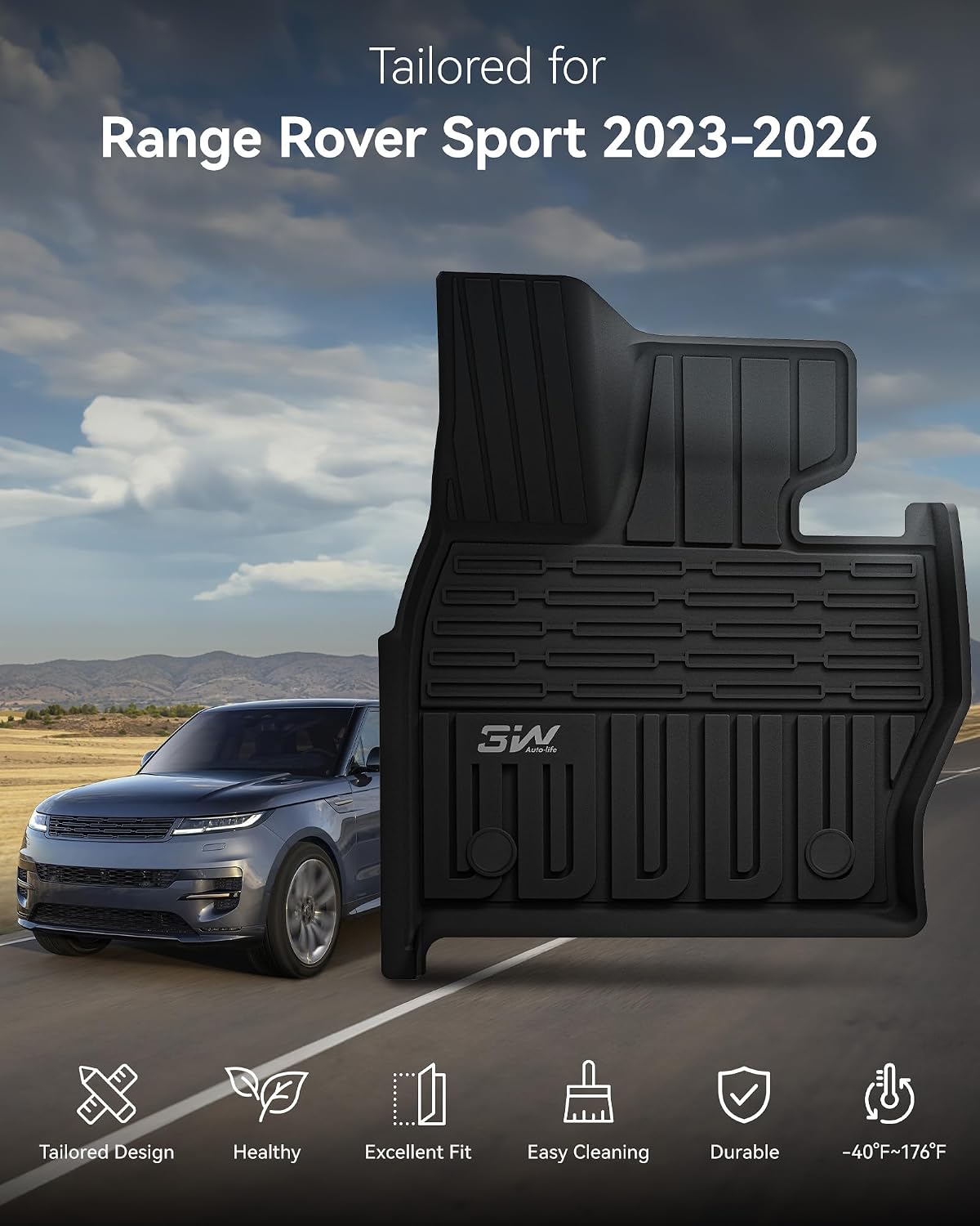 Forro carga TPE ajustable Range Rover Sport 2023-26 negro