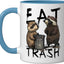 Taza Cerámica Raccoon Forest Azul/Blanco