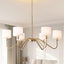Candelabro dorado 6 luces 39" cocina comedor