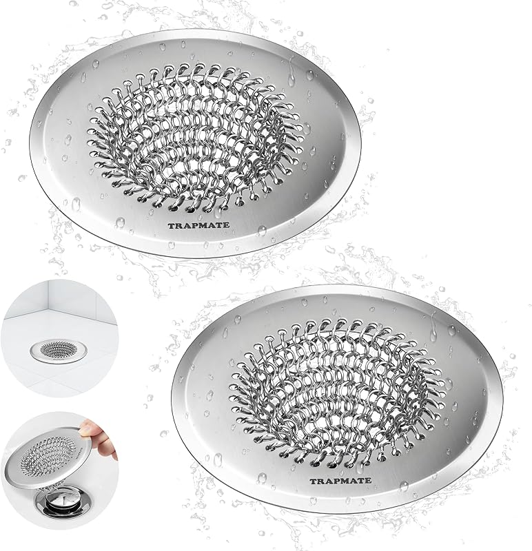 2 Coladores de drenaje baño antiderrap