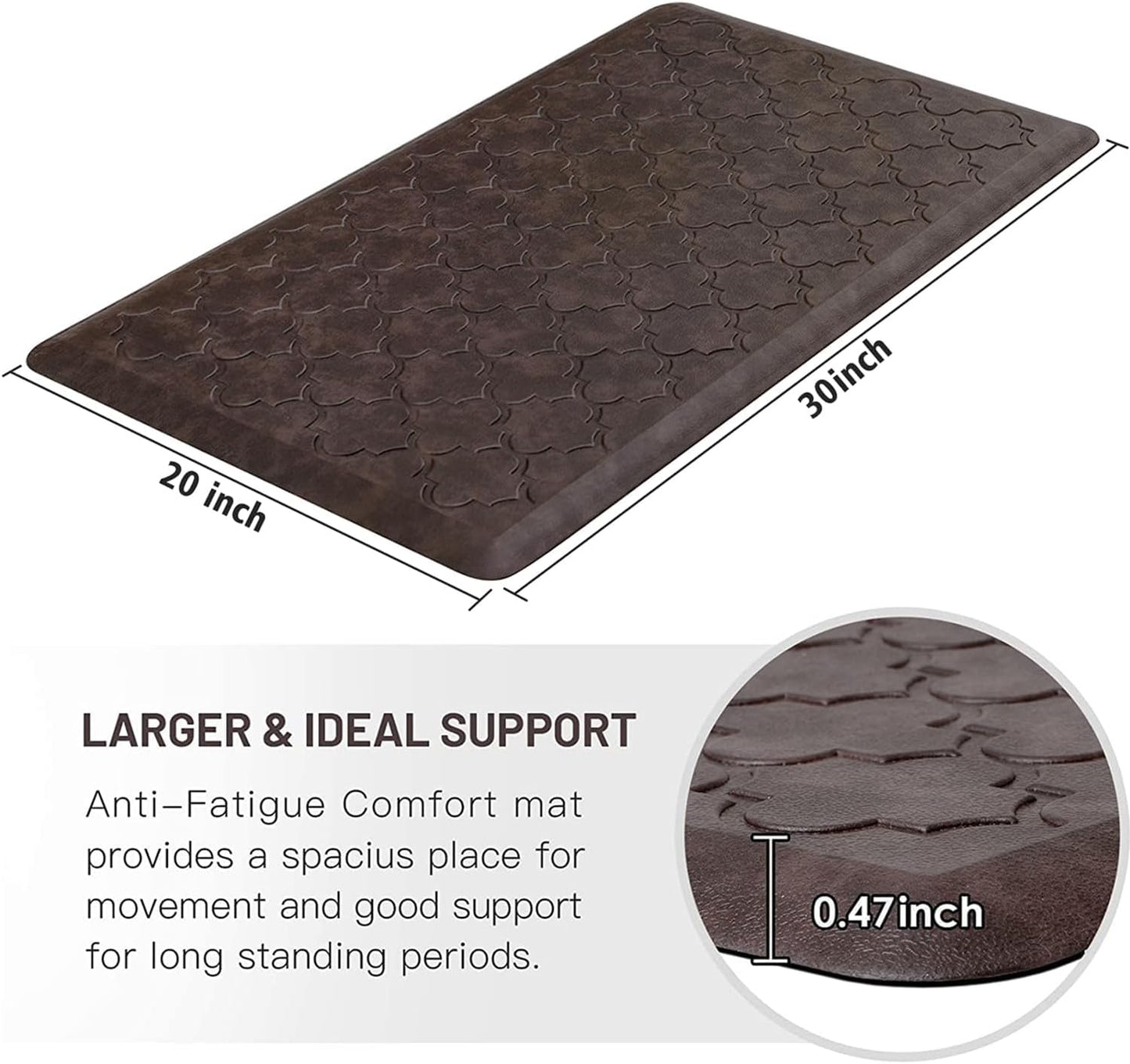 Alfombra cocina acolchada antifatiga 20x32pulg