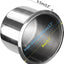 2 Pzas Inserto portavasos acero inox 3.1" plateado