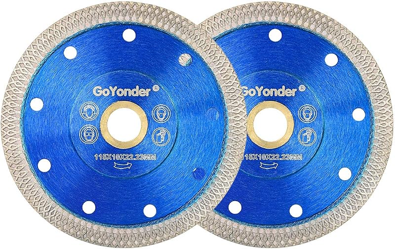 Hoja sierra diamante 4.5pulg para azulejos cerámica 2uds