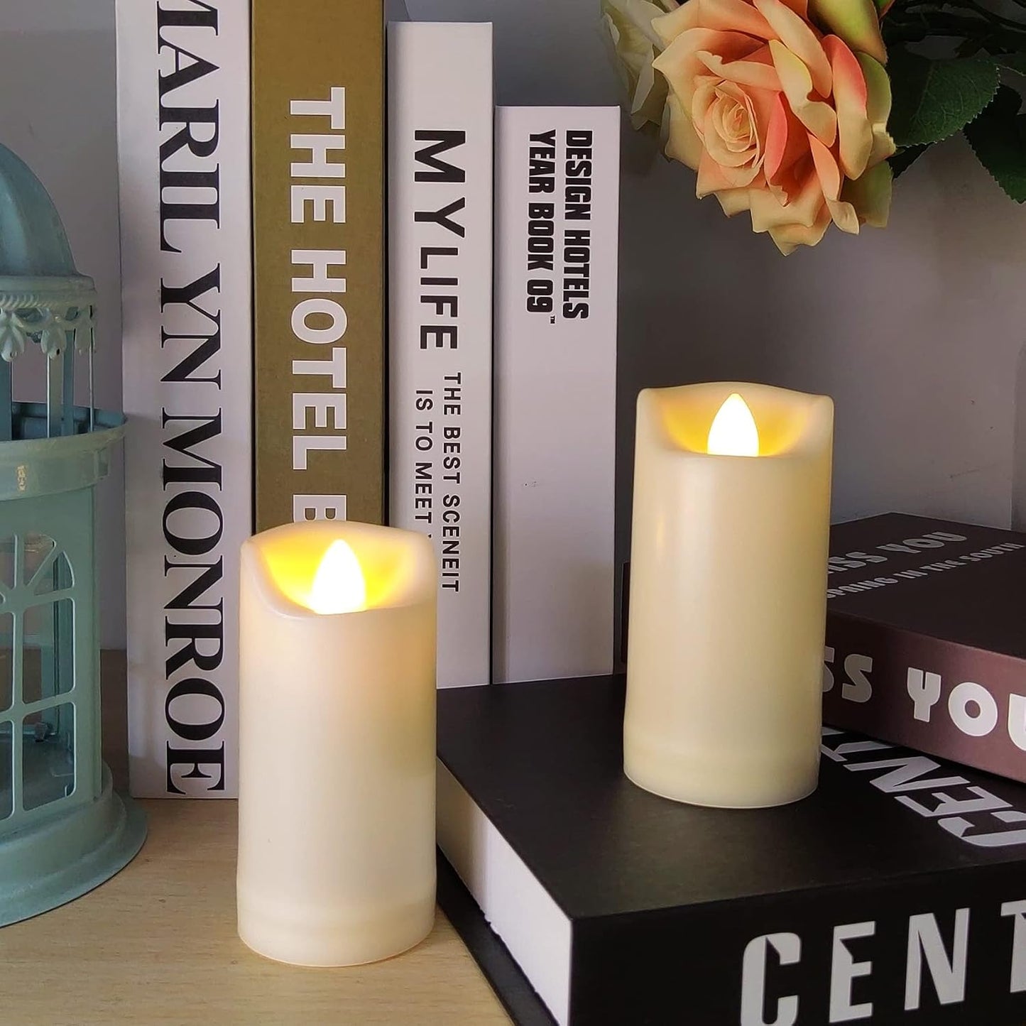 Velas LED plástico 2x4pulg parpadeantes impermeables