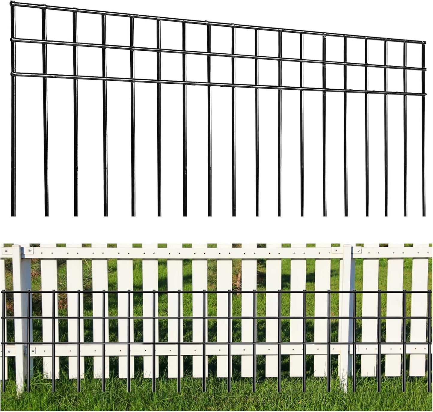 Valla antihueco perros 32x10pulg set 10 negras espina