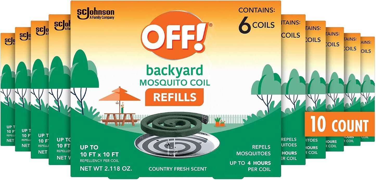 Repuestos bobina mosquitos patio 6 Uds pack 10