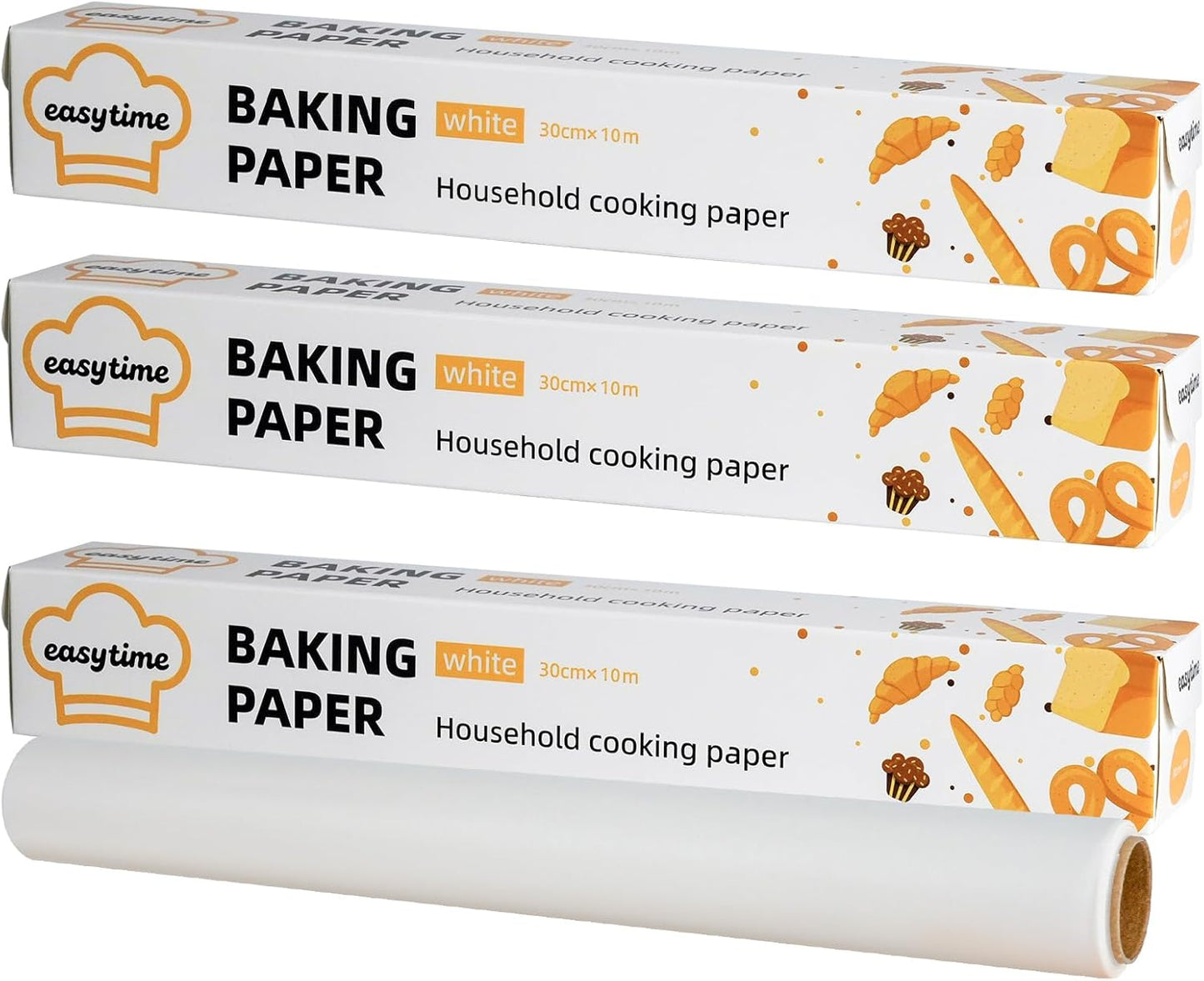 Papel pergamino con cortador de metal integrado, rollos de 12 pulgadas x 32.8 pies