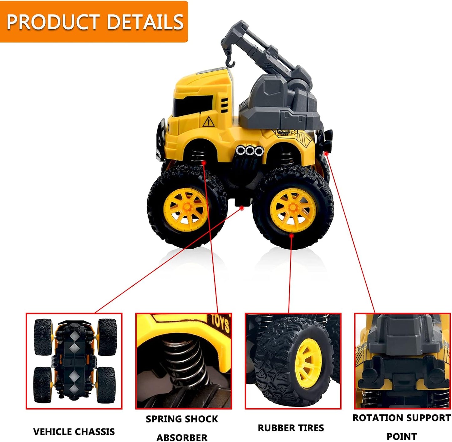 Camión construcción Push and Go 4en1 para niños