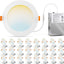 Pack 24 Lámparas Led Techo 4pulg 2700k-5000k