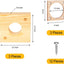 3 Pzas Protector Agujero Casa Pájaro Madera Cobre 1 1/2