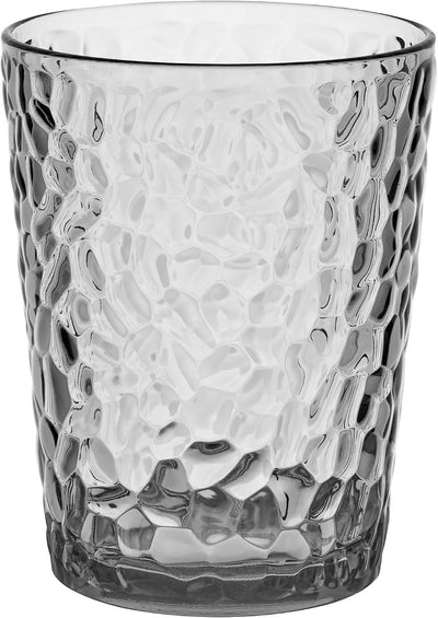 6 Pzas Vasos Acrílicos Apilables Gris-Negro