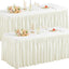 2 Pzas Mantel Rectangular 4ft Poliéster para Bodas y Fiestas
