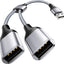Divisor USB 2.0 A macho a 2 hembra