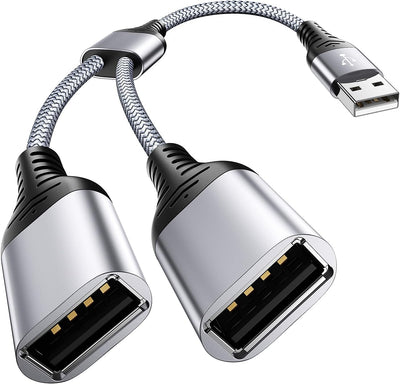 Divisor USB 2.0 A macho a 2 hembra