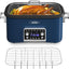 Horno lento 8qt vidrio lavavajillas azul