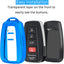 Funda llavero Toyota TPU suave comp CHR Camry 16-22 azul