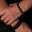 2 Pulseras Ajustables Cuerda Paracaídas Cuentas Lava Unisex