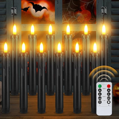 Velas LED parpadeantes sin llama Halloween con temporizador