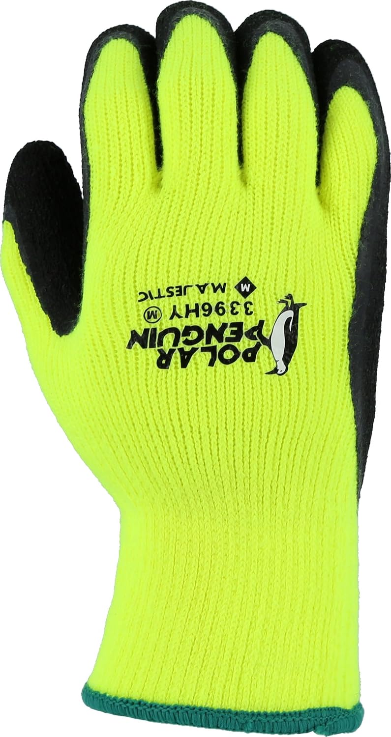 Guante felpa invierno palma látex espumado 12uds