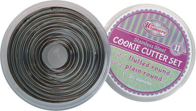 Set cortadores galletas acero inox 1-3pulg
