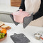 Set 3 Soportes Ollas Silicona Antiderrap Gris
