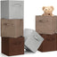Cubo Almacenamiento 11x10.5" set 6 cestas plegables tela