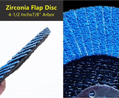 Disco solapa circonio 4.5 pulg 60 grano eje 7/8