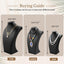 Busto expositor collares cuero PU negro 11.4x6.7
