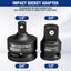 Set 2 Adaptadores Dado Impacto 3/4 a 1/2 y 1/2 a 3/4 Acero