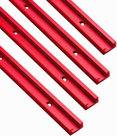 Pistas T aluminio 48pulg 4 Pzas preperforadas trineo