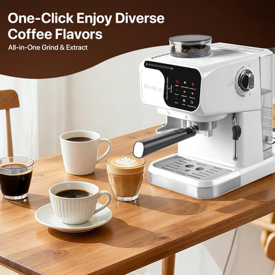 Máquina Espresso Profesional para Casa y Oficina Blanco
