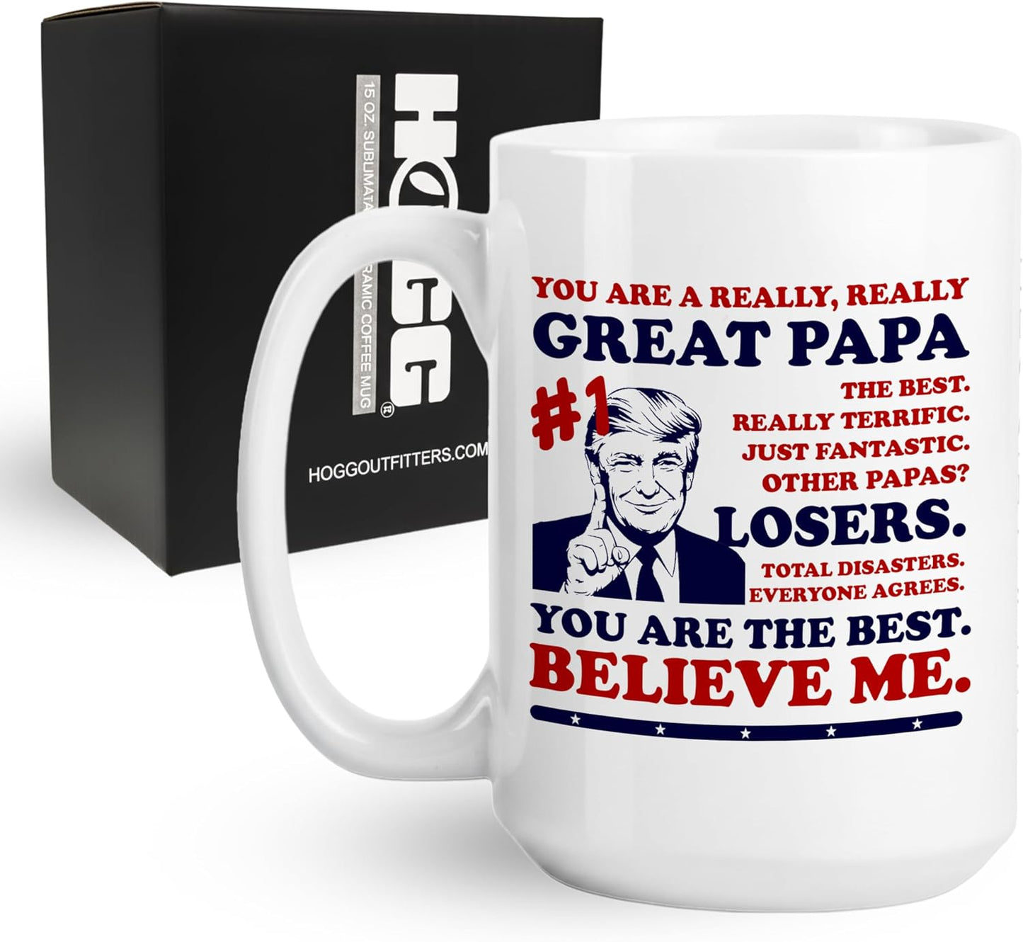 Taza cerámica divertida para papá 15oz regalo navidad