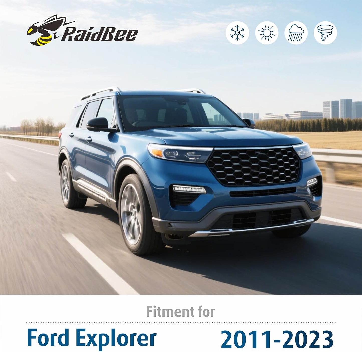 Limpiaparabrisas 26x22 Ford Explorer con repuesto trasero 11