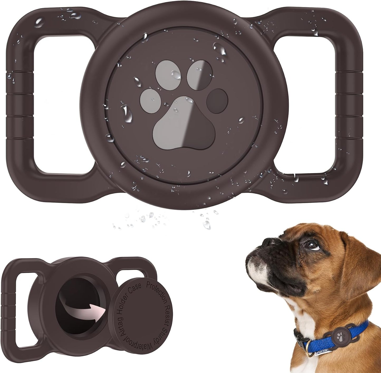 Soporte impermeable Airtag para collar de perro