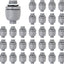 Conector hermético 3/4pulg pack 30 accesorios PVC