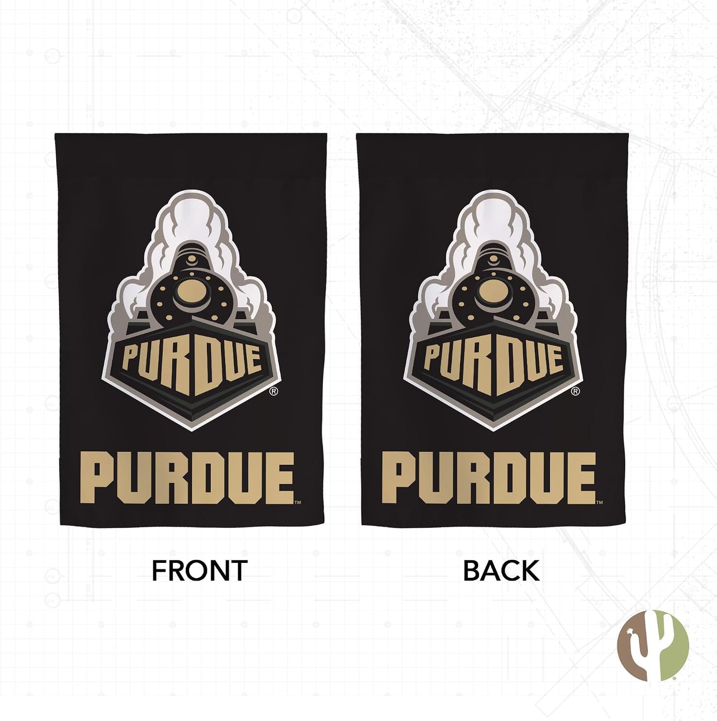 Bandera jardín Purdue Boilermakers 100% poliéster