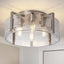 Lámpara techo níquel regulable vestíbulo cocina dormitorio