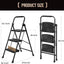 Taburete plegable 3 escalones acero 500lb cocina