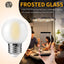 Bombilla LED E26 G16 4 W blanco suave regulable vidrio
